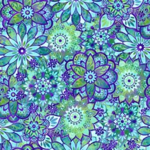 Feather and Flora: Geometric Green