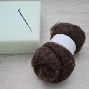 Natural Black Shetland Batt
