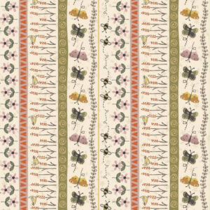 Birdsong Stripe on Snowdrop