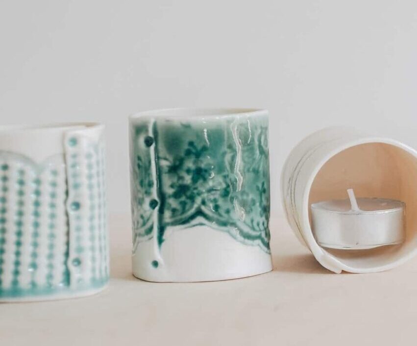 Hand Building Porcelain with Lace and Texture