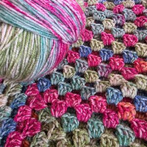 Introduction to crochet in Garstang Lancashire, trebles, doubles, chain stitch